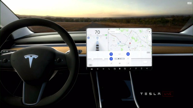 Interior Of Tesla Model S
